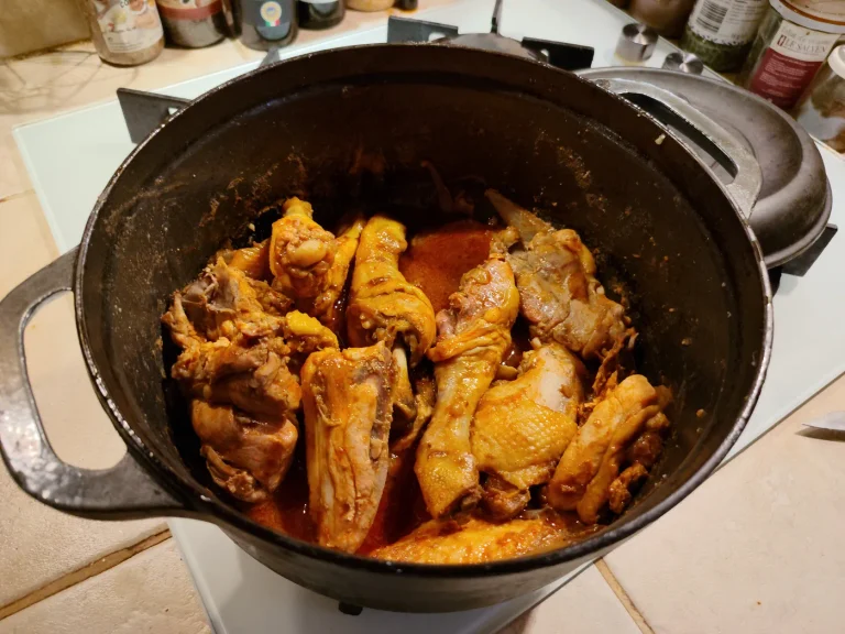 Fricassée de poulet au bouillon d&rsquo;écrevisses